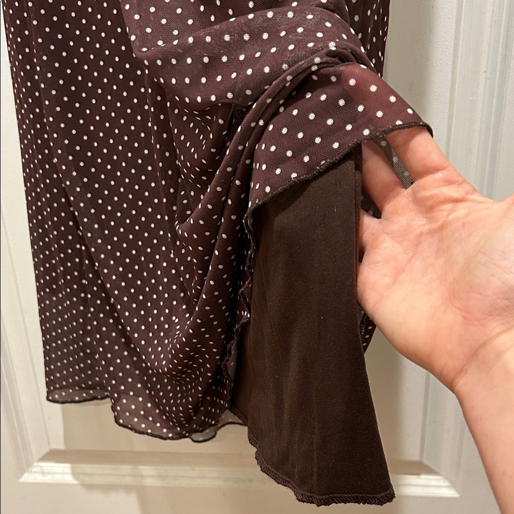 See You Monday Brown Polka Dot Maxi Dress - Picture 4 of 5